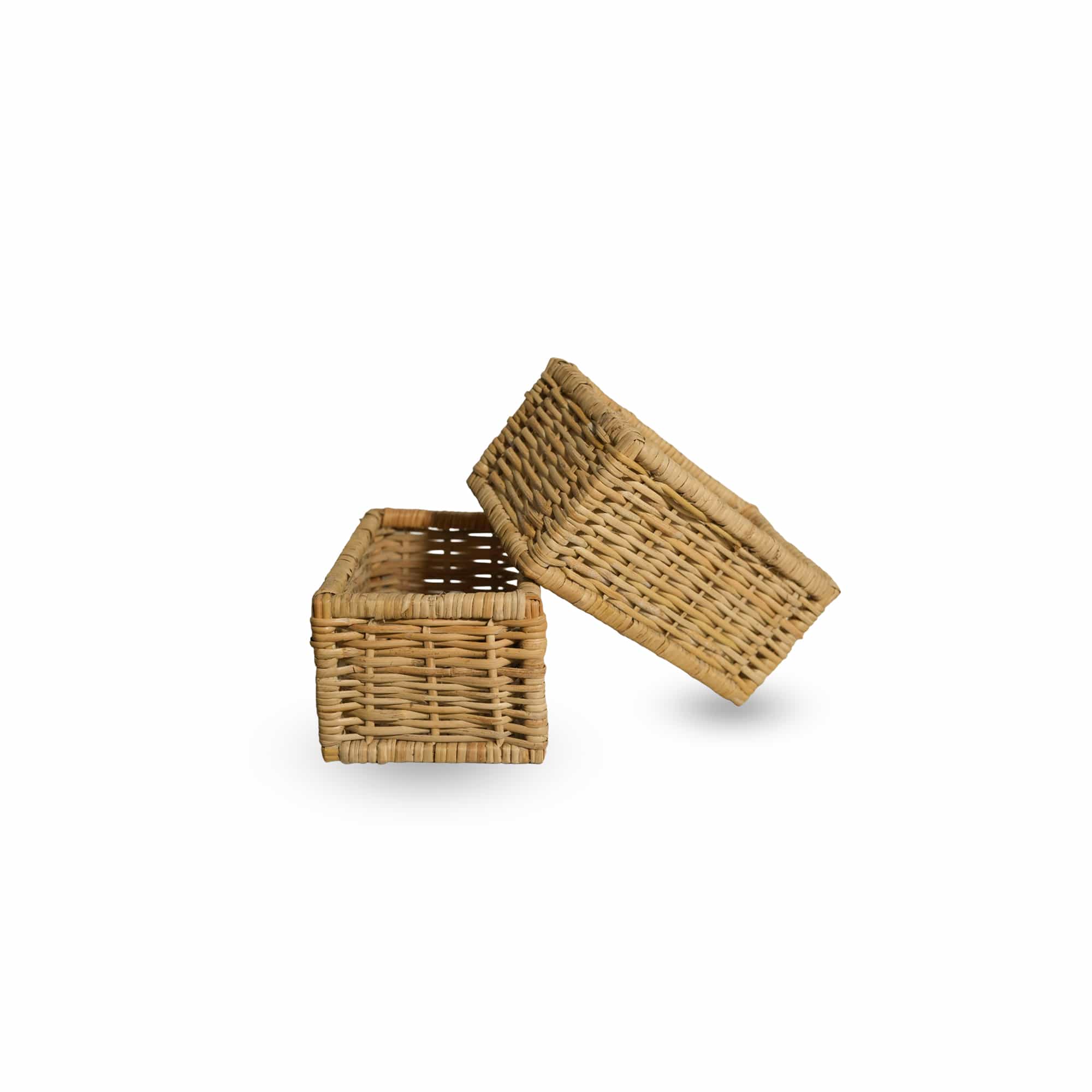 Cane Box - Small - 4 Pcs - handcrafted cane furniture, Ceylon Cane Crafts
