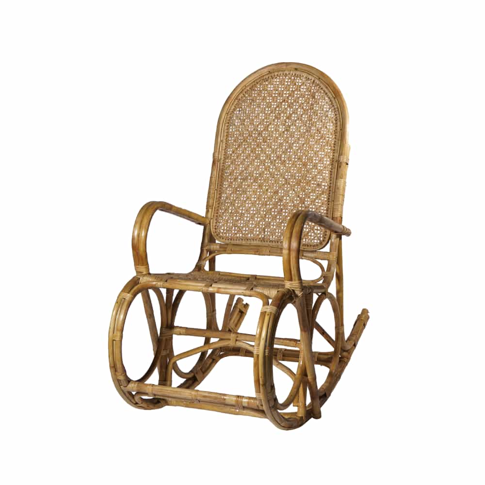 Cane Rocking Chair - handcrafted cane furniture, Ceylon Cane Crafts