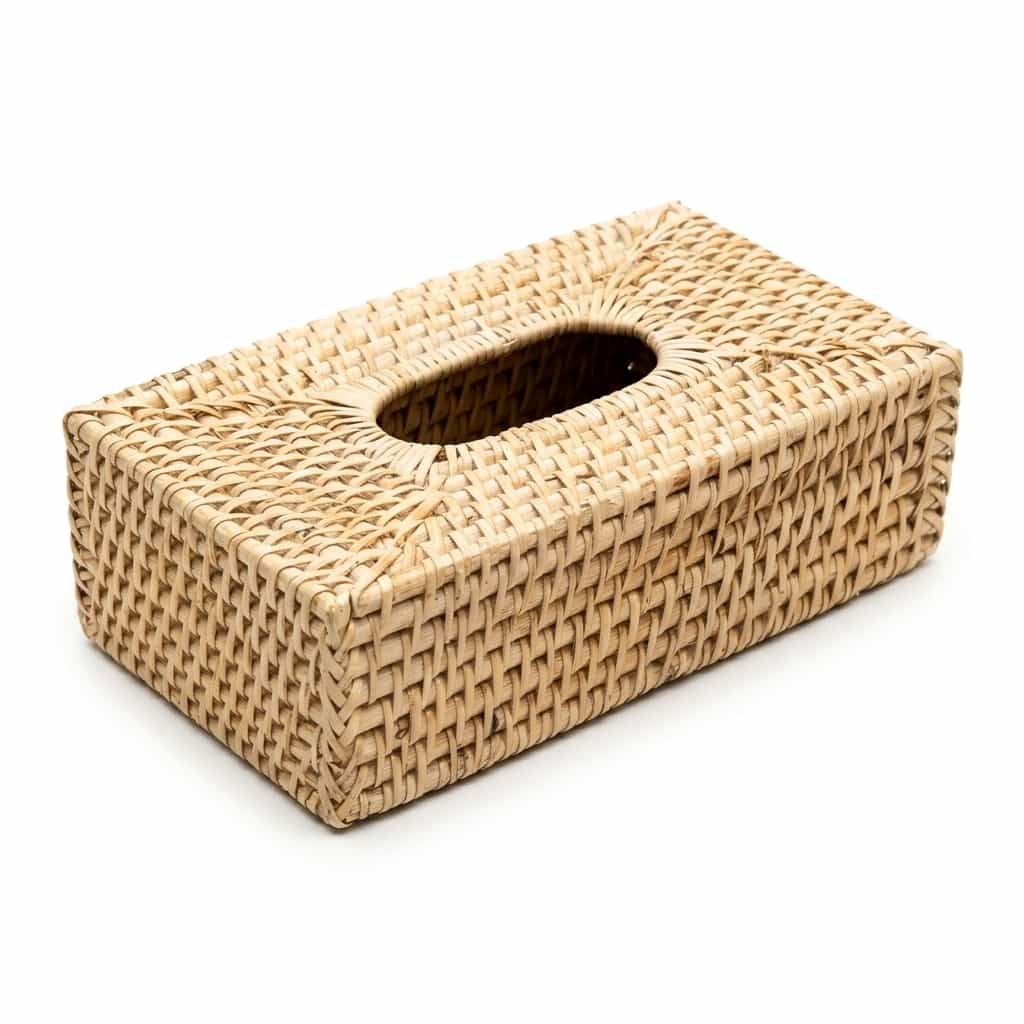 Tissue Box Cover - handcrafted cane furniture, Ceylon Cane Crafts