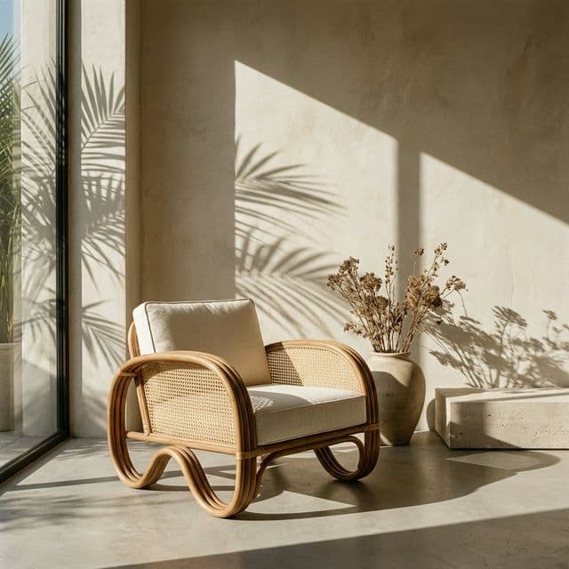 Cane furniture crafted sustainably in Sri Lanka