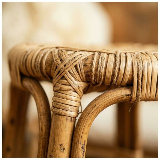 Close-up of cane weaving detail from Radawadunna