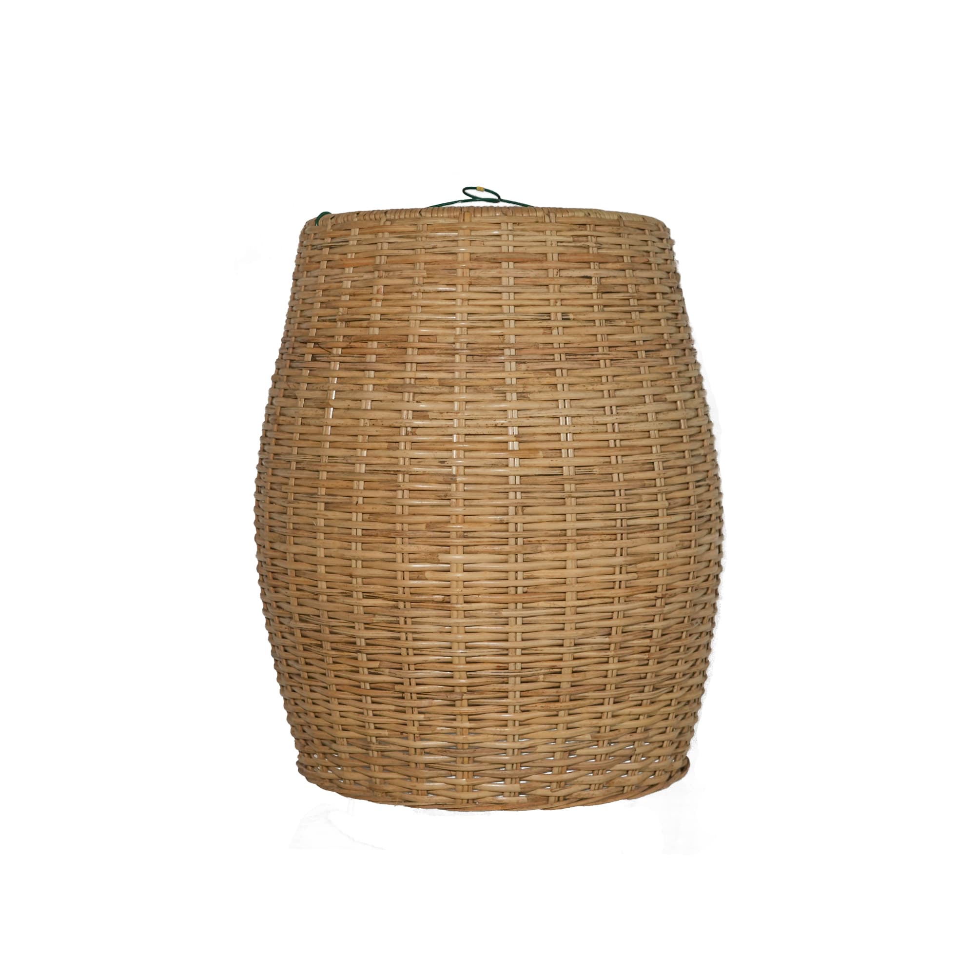 Open Barrel Waved Lamp Shade - handmade cane furniture, Ceylon Cane Crafts Sri Lanka