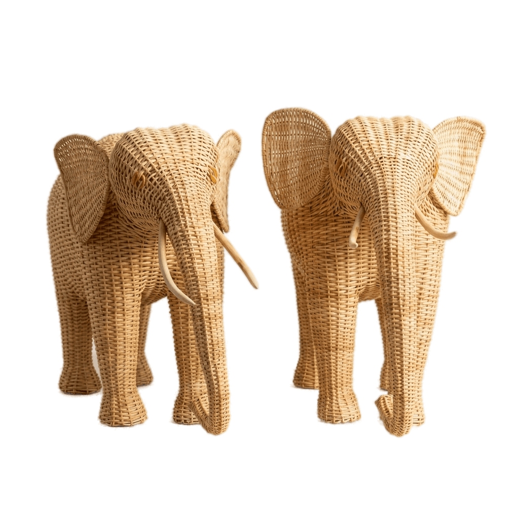 Elephant Sculpture - 5 - handmade cane furniture, Ceylon Cane Crafts Sri Lanka