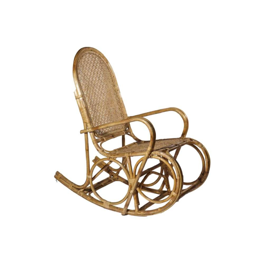 Cane Rocking Chair - view 2, Ceylon Cane Crafts Sri Lanka
